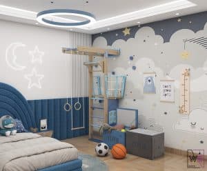 تصميم غرف نوم اطفال للمساحات الصغيرة 