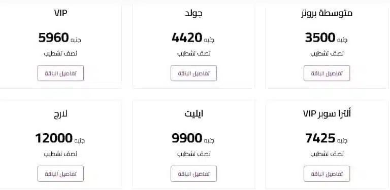 أسعار باقات التشطيب